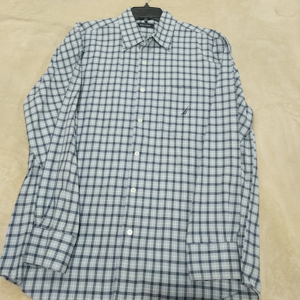 Nautica button down plaid shirt